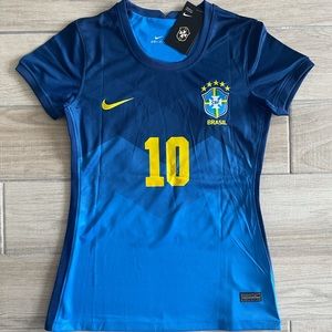 Women Brasil blue Neymar Jr. #10 soccer jersey
